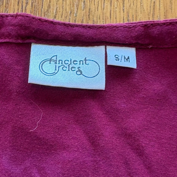 Ancient Circles Boho Lace Up Back Pink Maxi Dress S/M *Spot - Picture 11 of 11